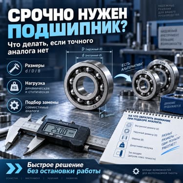 Чрезвычайная ситуация: что делать, если срочно нужен подшипник, а точного аналога нет?