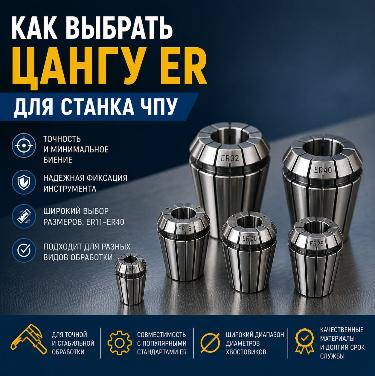 Как выбрать цангу ER для станка ЧПУ