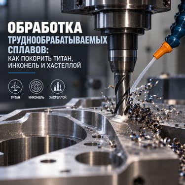 Обработка труднообрабатываемых сплавов: как покорить титан, инконель и хастеллой