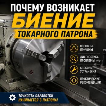 Почему возникает биение токарного патрона