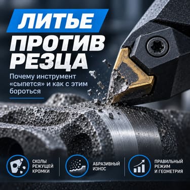 Литье против резца: почему инструмент «сыпется» и как с этим бороться