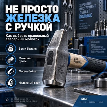 Не просто железка с ручкой: как выбрать правильный слесарный молоток