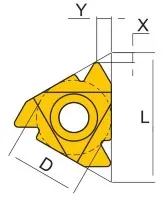 22NR6.00ISO TP04  Пластина твердосплавная  Fengyi