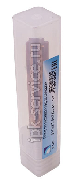 Развертка машинная твердосплавная ф10х37.5х75L 6F  H7