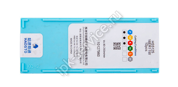 16ER11W-HS5125  Пластина твердосплавная  Hadsto