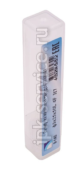 Развертка машинная твердосплавная  ф3х25х50L 4F  H7