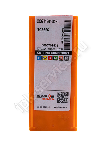 CCGT120408-SL TC9366  Пластина твердосплавная  ИПК
