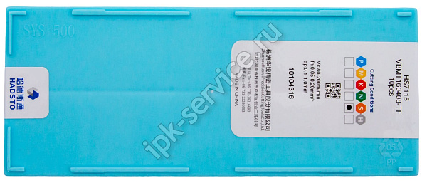 VBMT160408-TF-HS7115  Пластина твердосплавная  Hadsto