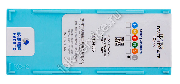 DCMT11T304-TF-HS1105  Пластина твердосплавная  Hadsto