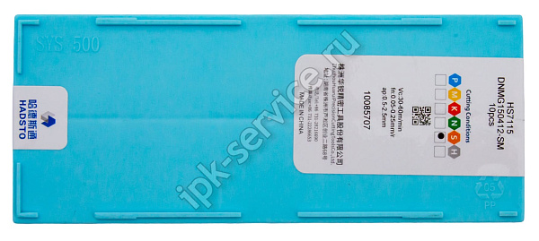 DNMG150412-SM-HS7115  Пластина твердосплавная  Hadsto