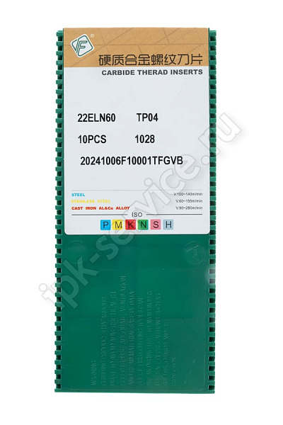 22ELN60 TP04  Пластина твердосплавная  Fengyi