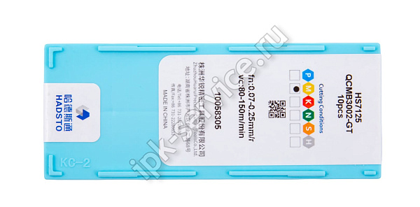 QCMB3002-GT-HS7125  Пластина твердосплавная  Hadsto
