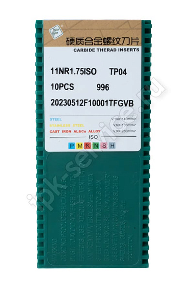 11NR1.75ISO TP04  Пластина твердосплавная  Fengyi
