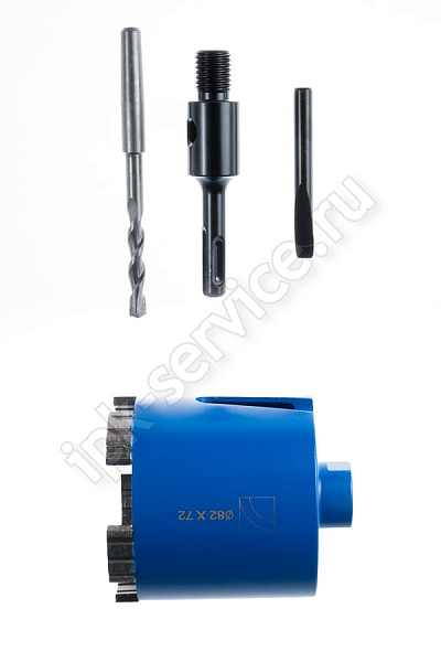 Коронка по бетону алмазная безударная сухая SDS-plus 68/72