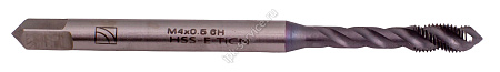 Метчик машинный с винтовой канавкой  М 4*0,5  Р6М5К5 TiCN DIN374