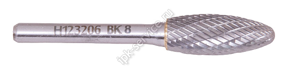 Борфреза пламевидная H123206  ВК8   ENTRY.LVL