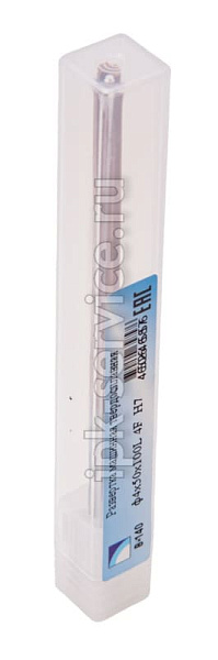 Развертка машинная твердосплавная  ф4х50х100L 4F  H7