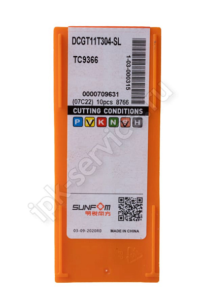 DCGT11T304-SL TC9366  Пластина твердосплавная  ИПК