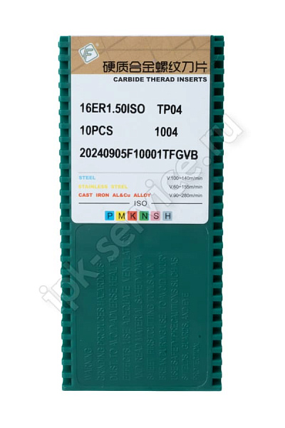 16ER1.50ISO TP04  Пластина твердосплавная  Fengyi