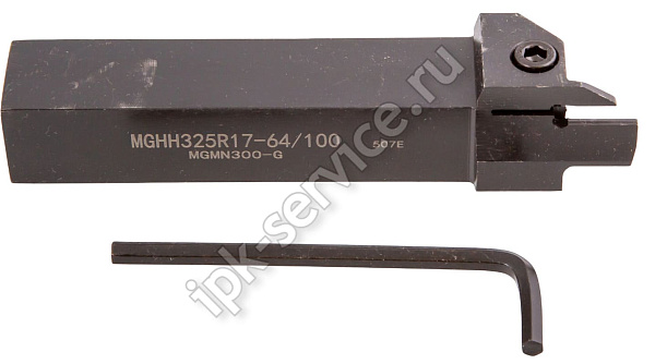 MGHH325R17-64/100  Державка канавочная наружная торцевая  ИПК