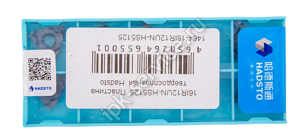 16IR12UN-HS5125  Пластина твердосплавная  Hadsto