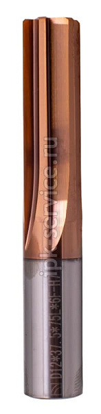 Развертка машинная твердосплавная ф12х37.5х75L 6F  H7