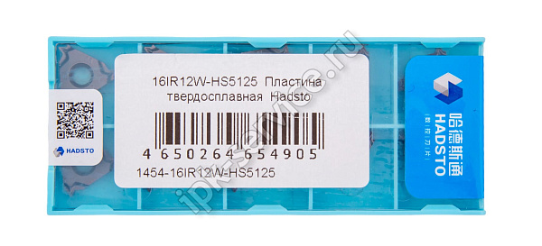 16IR12W-HS5125  Пластина твердосплавная  Hadsto