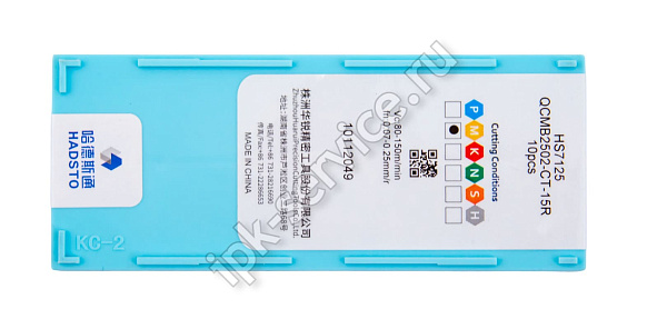 QCMB2502-CT-15R-HS7125  Пластина твердосплавная  Hadsto