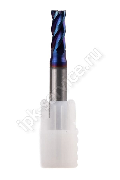 Фреза концевая ц/х тв.сп.  ф3   L=50  Z4  nACo-blue для закал.ст. 65HRC