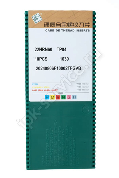 22NRN60 TP04  Пластина твердосплавная  Fengyi