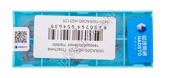 16IRAG60-HS5125  Пластина твердосплавная  Hadsto