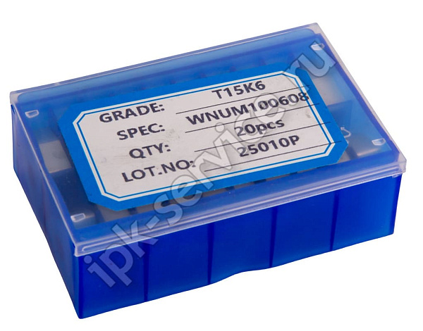 WNUM100608Т15К6(YT15)  Пластина ломаный треугольник сменная  ИПК