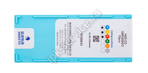 16IR300ISO-HS5125  Пластина твердосплавная  Hadsto