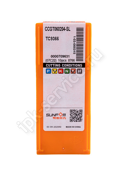 CCGT060204-SL TC9366  Пластина твердосплавная  ИПК