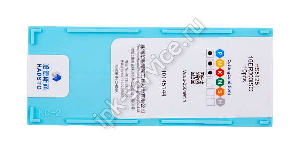 16ER300ISO-HS5125  Пластина твердосплавная  Hadsto