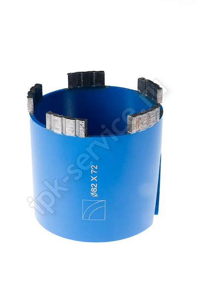 Коронка по бетону алмазная безударная сухая SDS-plus 68/72