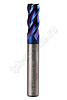 Фреза концевая ц/х тв.сп.  ф8   L=60  Z4  nACo-blue для закал.ст. 65HRC