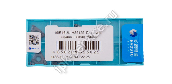 16IR16UN-HS5125  Пластина твердосплавная  Hadsto