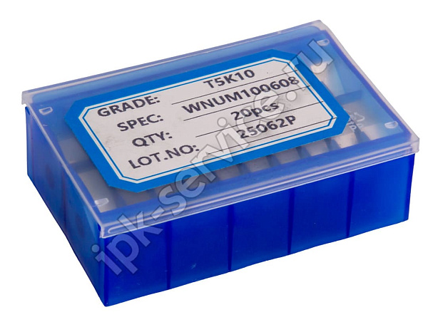 WNUM100608Т5К10(YT5)  Пластина ломаный треугольник сменная  ИПК