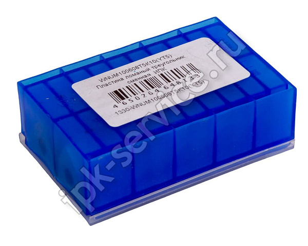 WNUM100608Т5К10(YT5)  Пластина ломаный треугольник сменная  ИПК