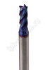 Фреза концевая ц/х тв.сп.  ф3   L=50  Z4  nACo-blue для закал.ст. 65HRC