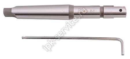 Оправка (державка) для перовых сверл  ф25-31 мм к/х КМ3 L-185 мм