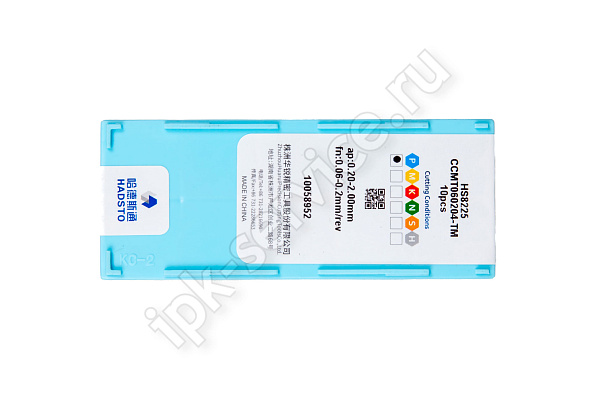 CCMT060204-TM-HS8225  Пластина твердосплавная  Hadsto