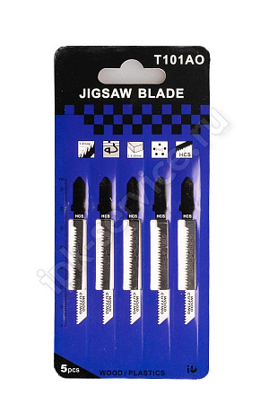 Пилка для лобзика  T101 AO по дереву 2-20 mm   (уп. 5 шт.), HCS